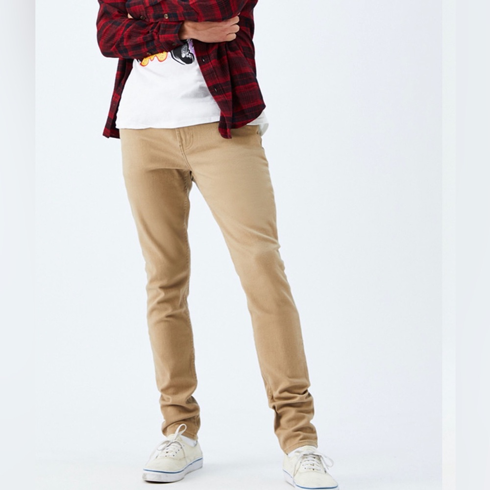 PacSun Tan Stacked Skinny Jeans 30x30 never worn, tag removed